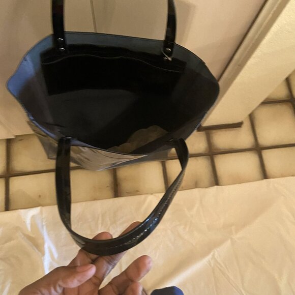 Cynthia Rowley - Black Patent Leather Large Shopper/Tote NWT - Picture 4 of 6